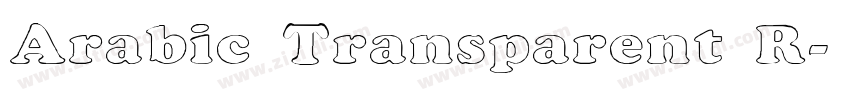 Arabic Transparent R字体转换